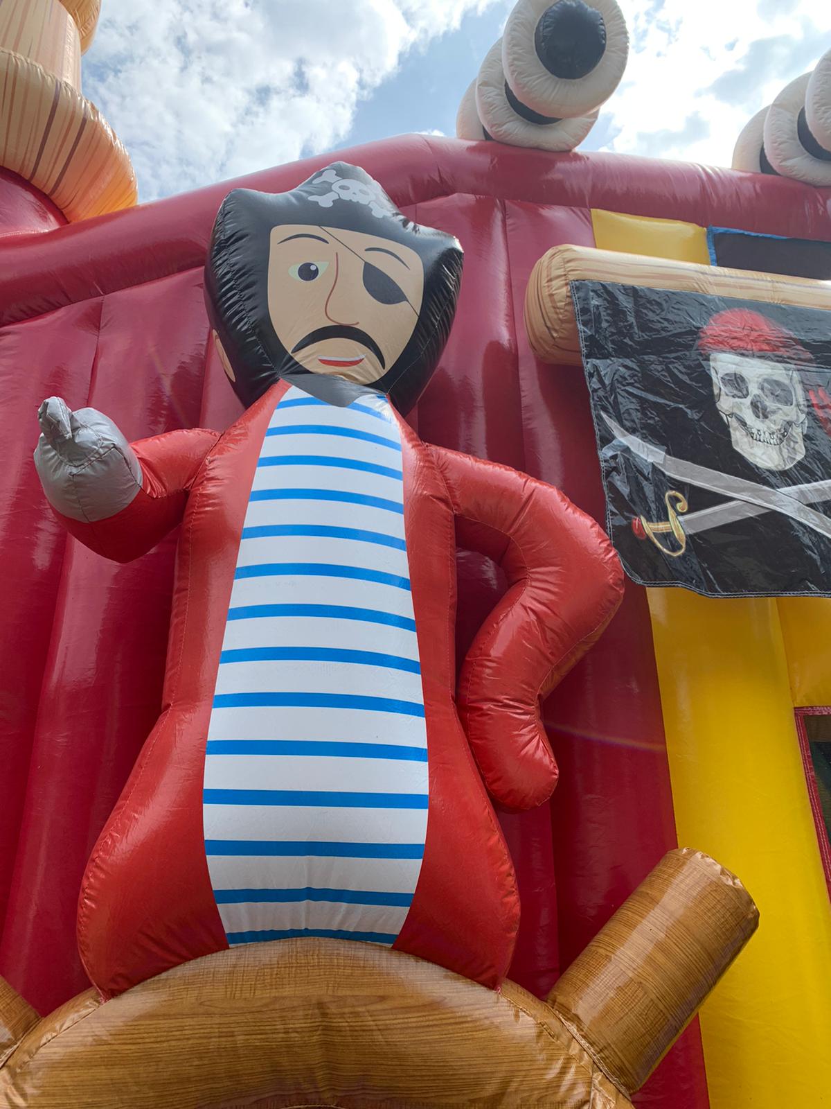 Piratenhüpfburg mit Rutsche mieten in Essen – 5m x 5m x 5,2m – 3