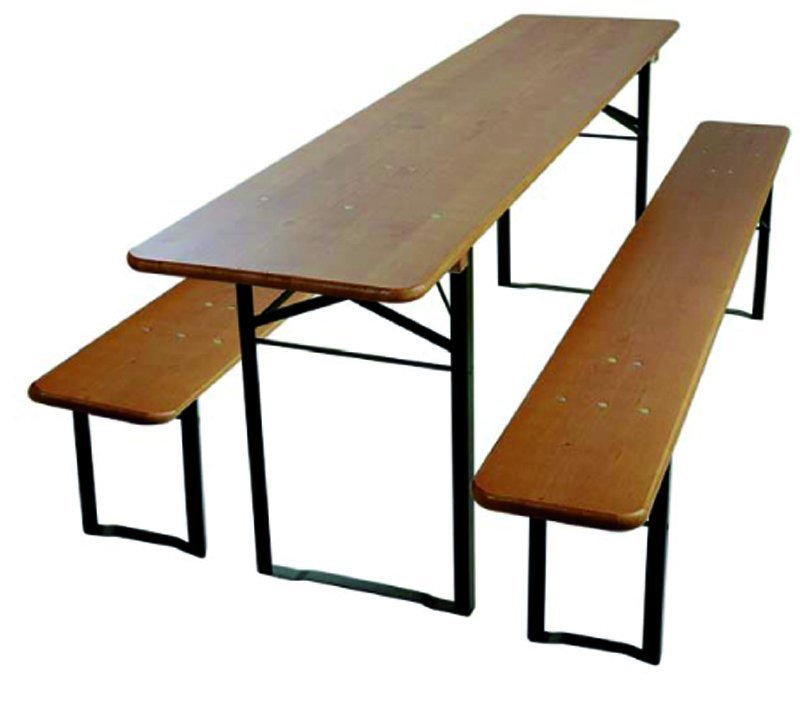 Biertischgarnitur mieten in Habach – Komplettset 50 cm breit