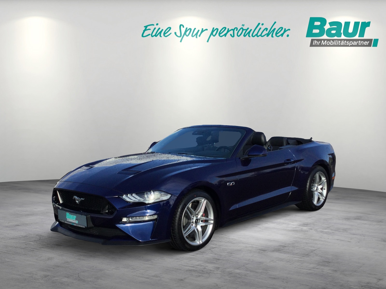 Ford Mustang Convertible 5.0 Ti-VCT V8 Aut. GT mieten in Mutlangen – Blau