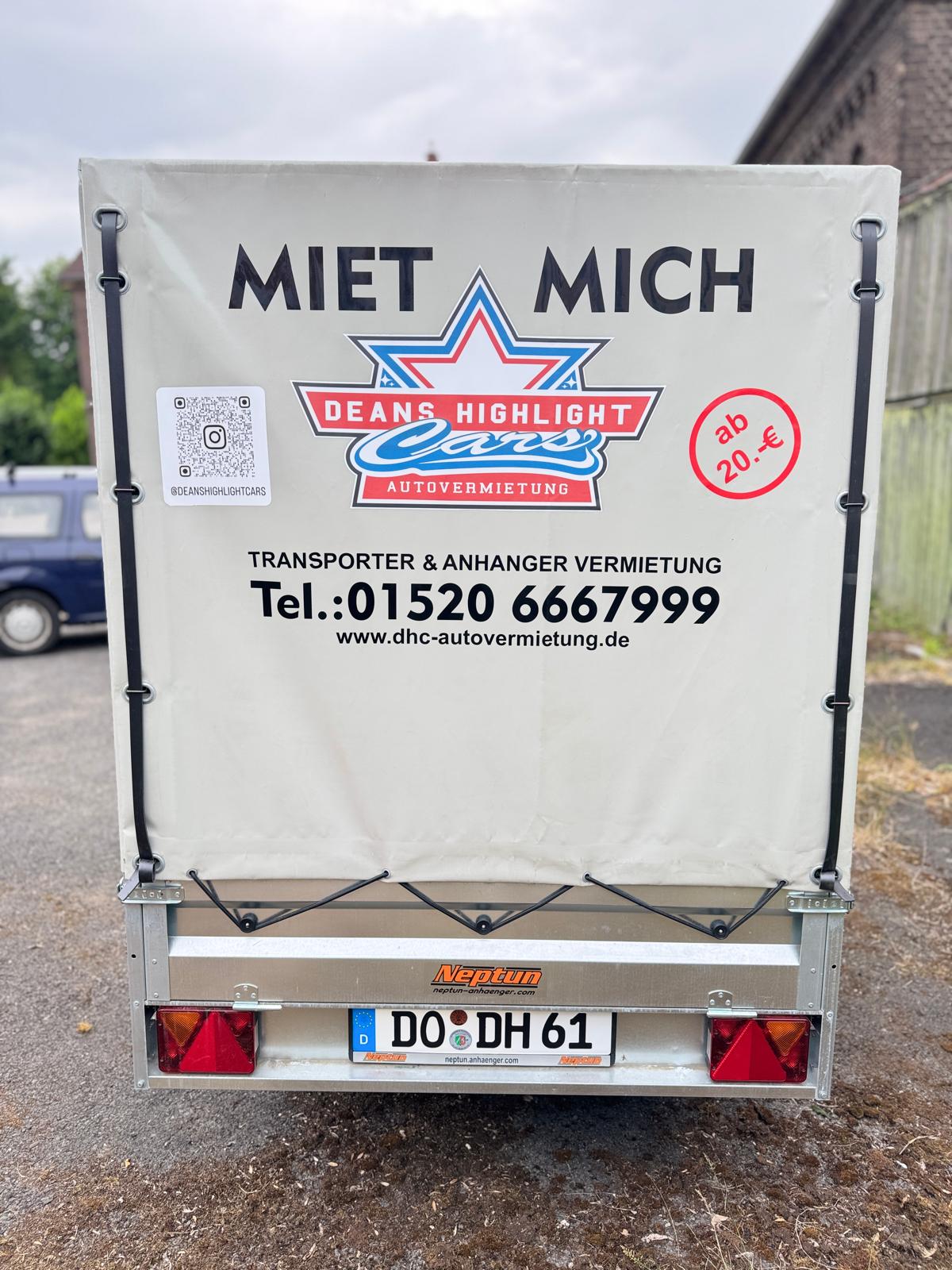 Anhänger mit Plane mieten in Dortmund – Keine Anfahrtskosten inbegriffen – 5