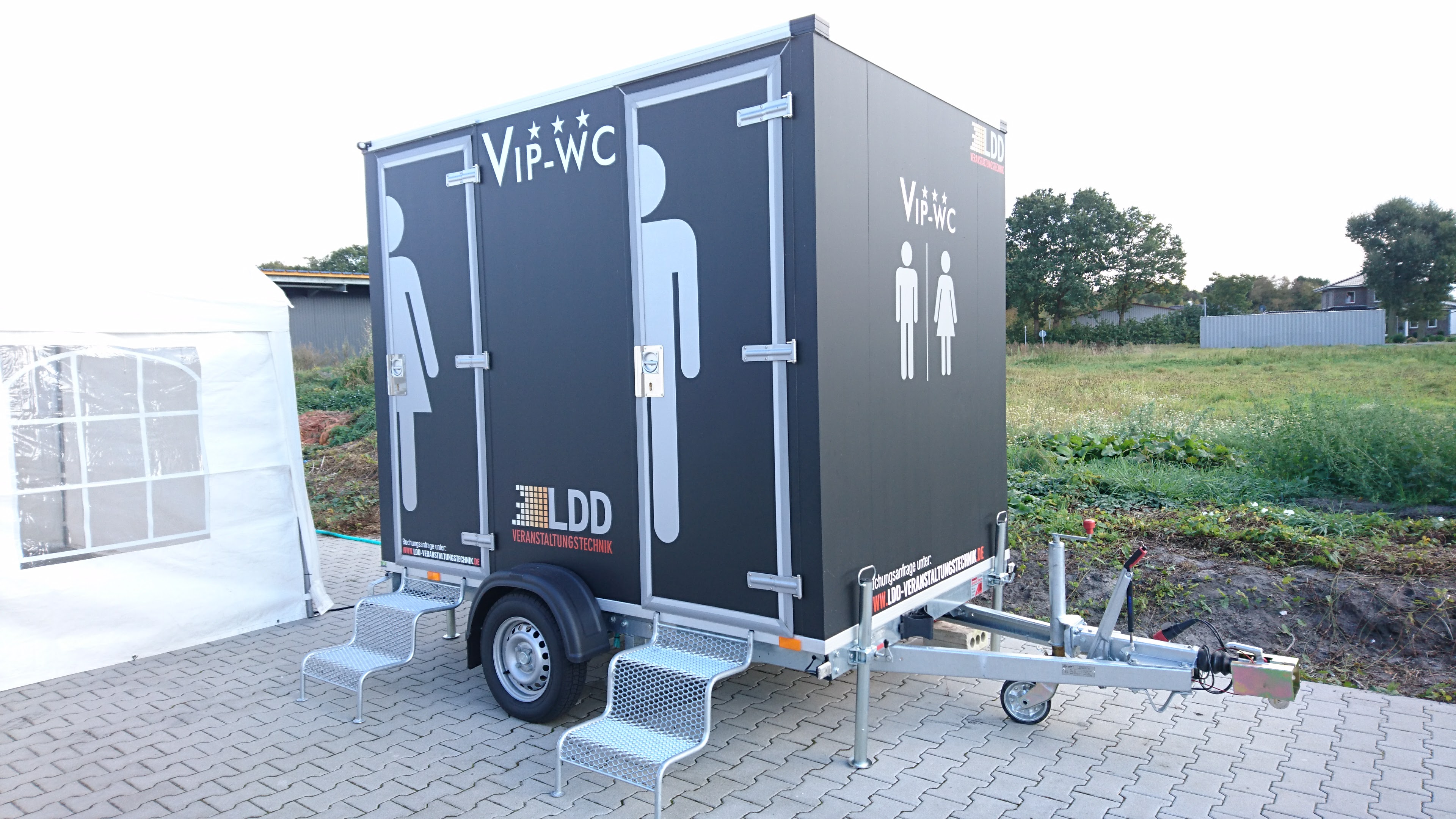 VIP Luxus WC Wagen, Toilettenwagen, WC mieten in Butjadingen – 1200kg – Thumbnail 8