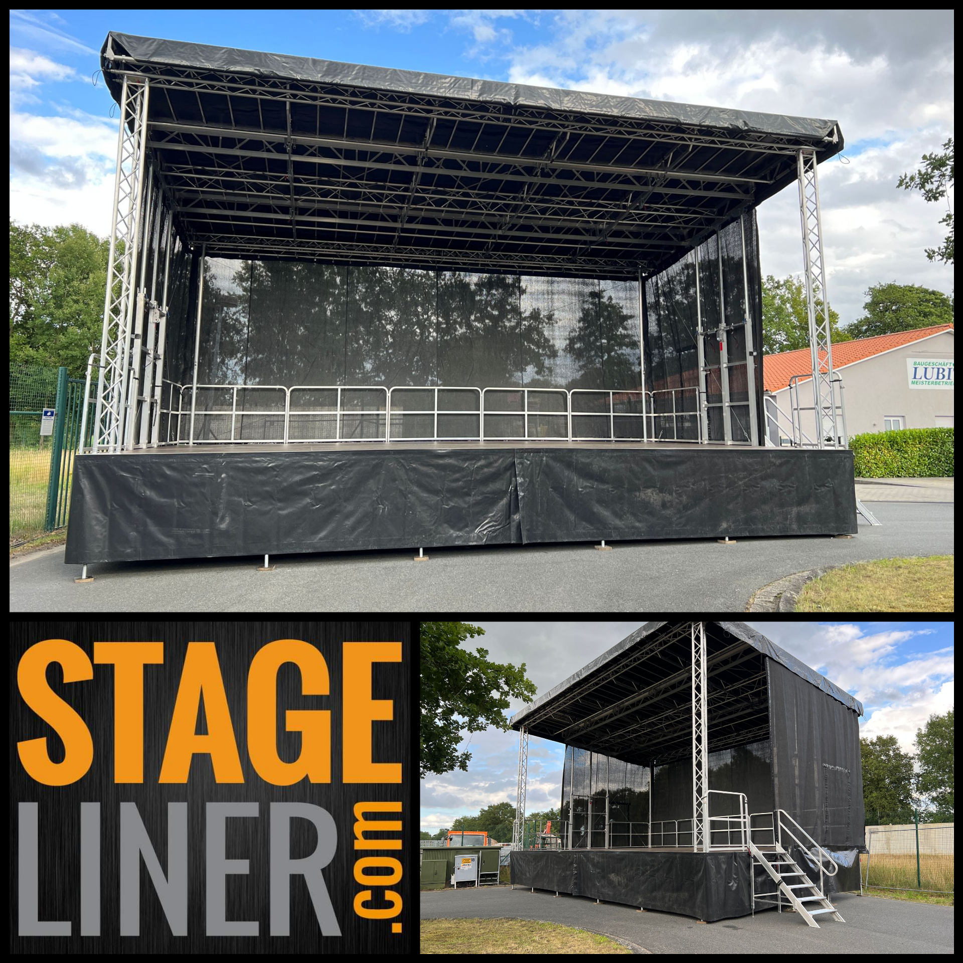 Mobile Bühne / Trailerbühne Stagemobil XXL mieten in Butjadingen – 10x6m