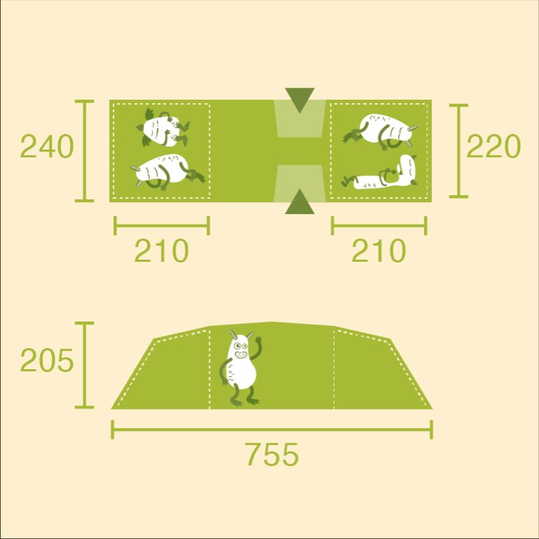 Zelt für 6 Personen / Urlaubszelt mieten in Leipzig – max. 6 – 2