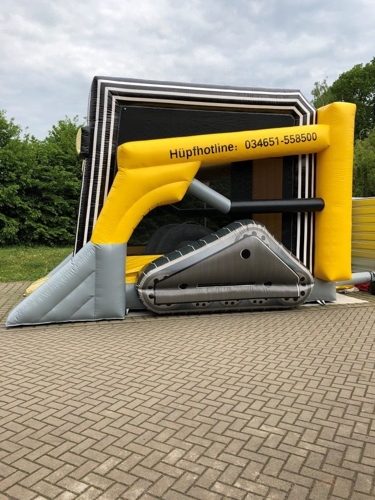 Hüpfburg " Bagger" - Hüpfen - Toben mieten in Berga – 400x600x400 – 2
