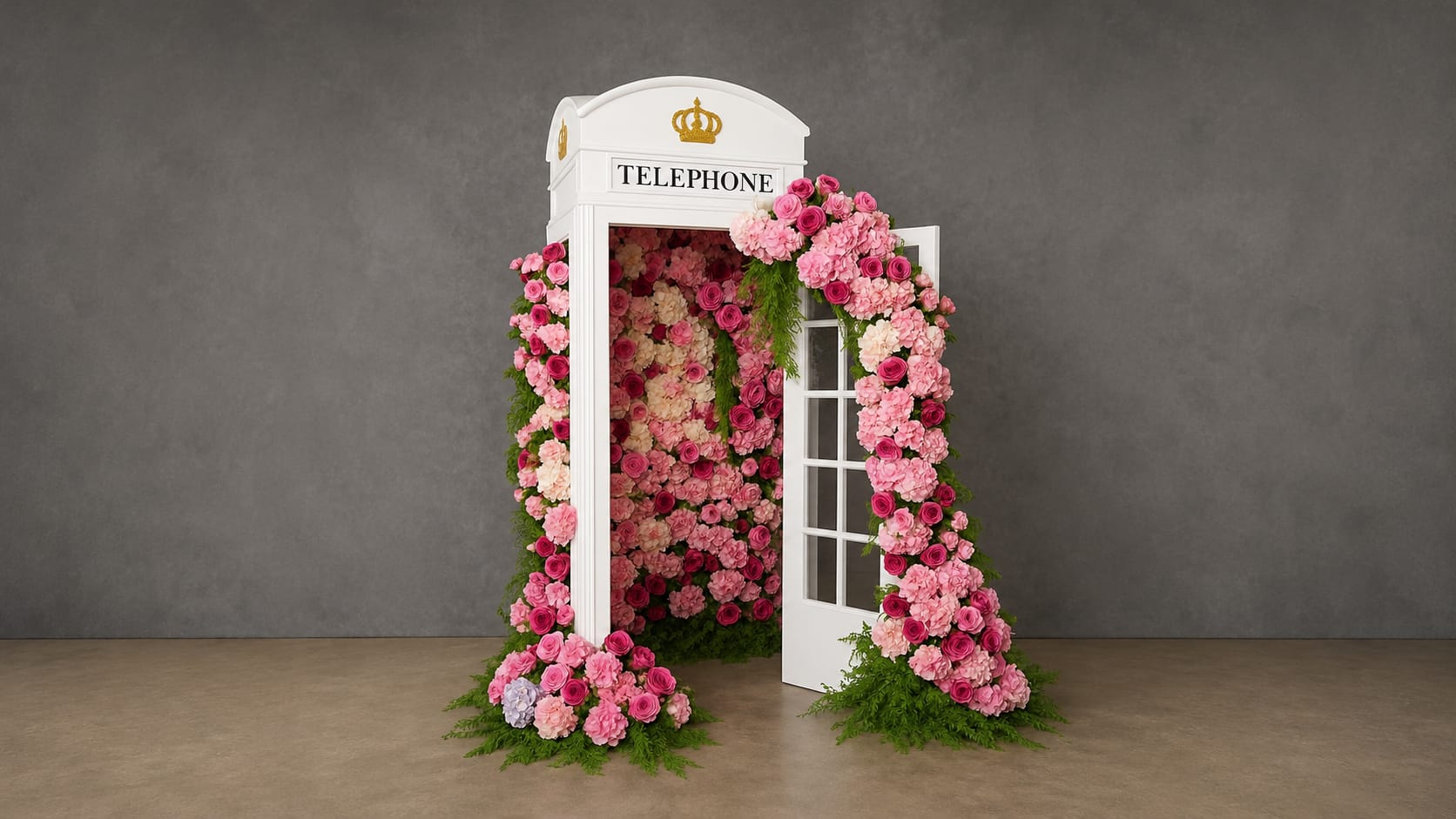 Florale Telefonzelle mieten in Hamburg – 2