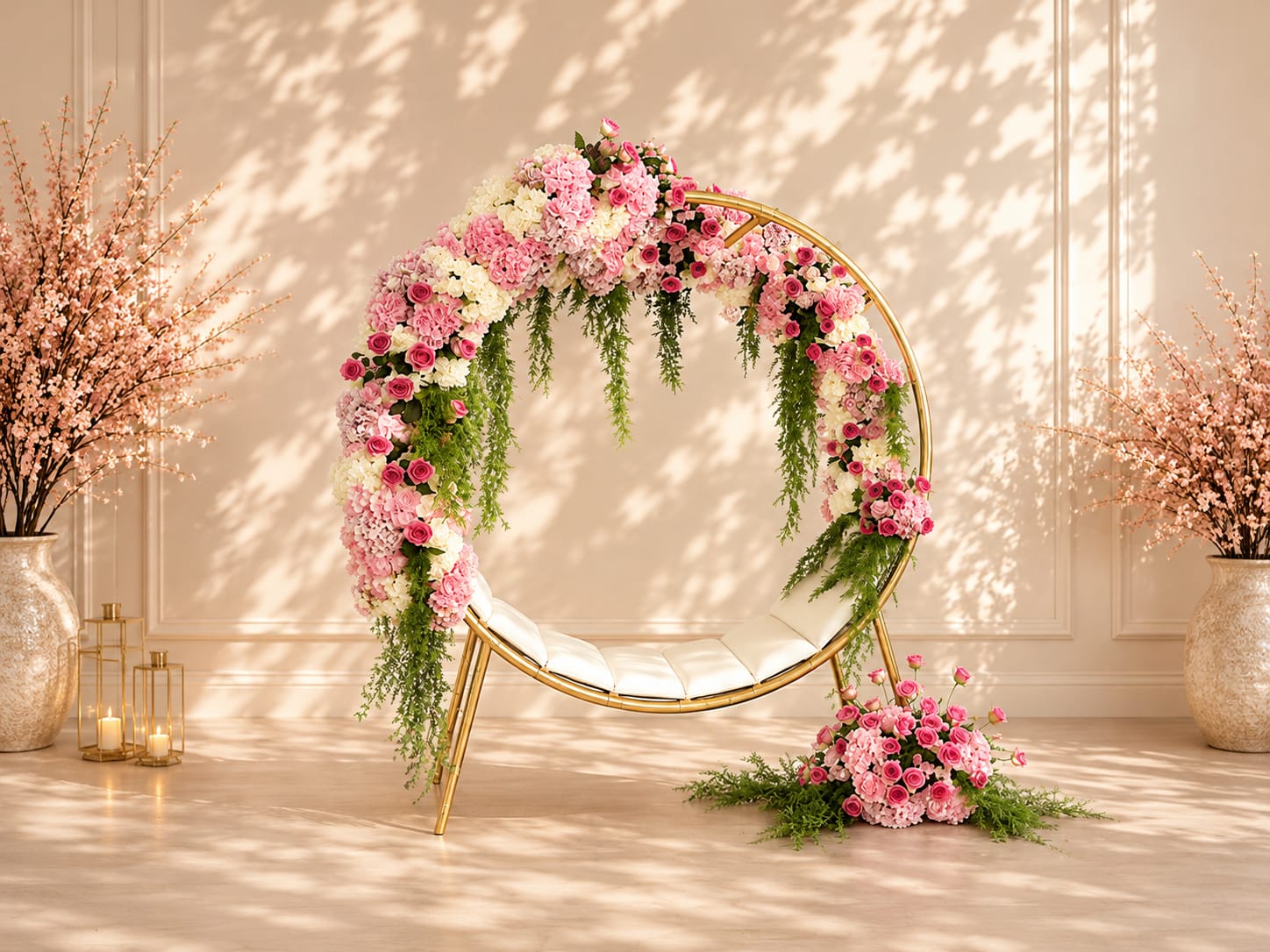 Florale Sitzbank mieten in Hamburg – 3