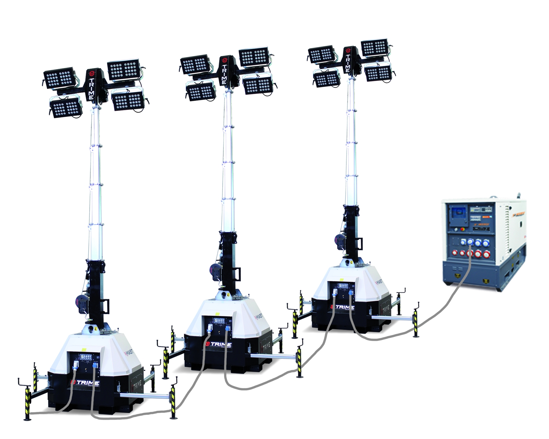 Mobiler Flutlichtmast - Lichtmast - Lichtgiraffe mieten in Buseck