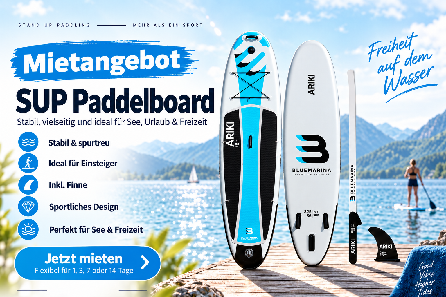 SUP Board 325 cm mieten in Monschau