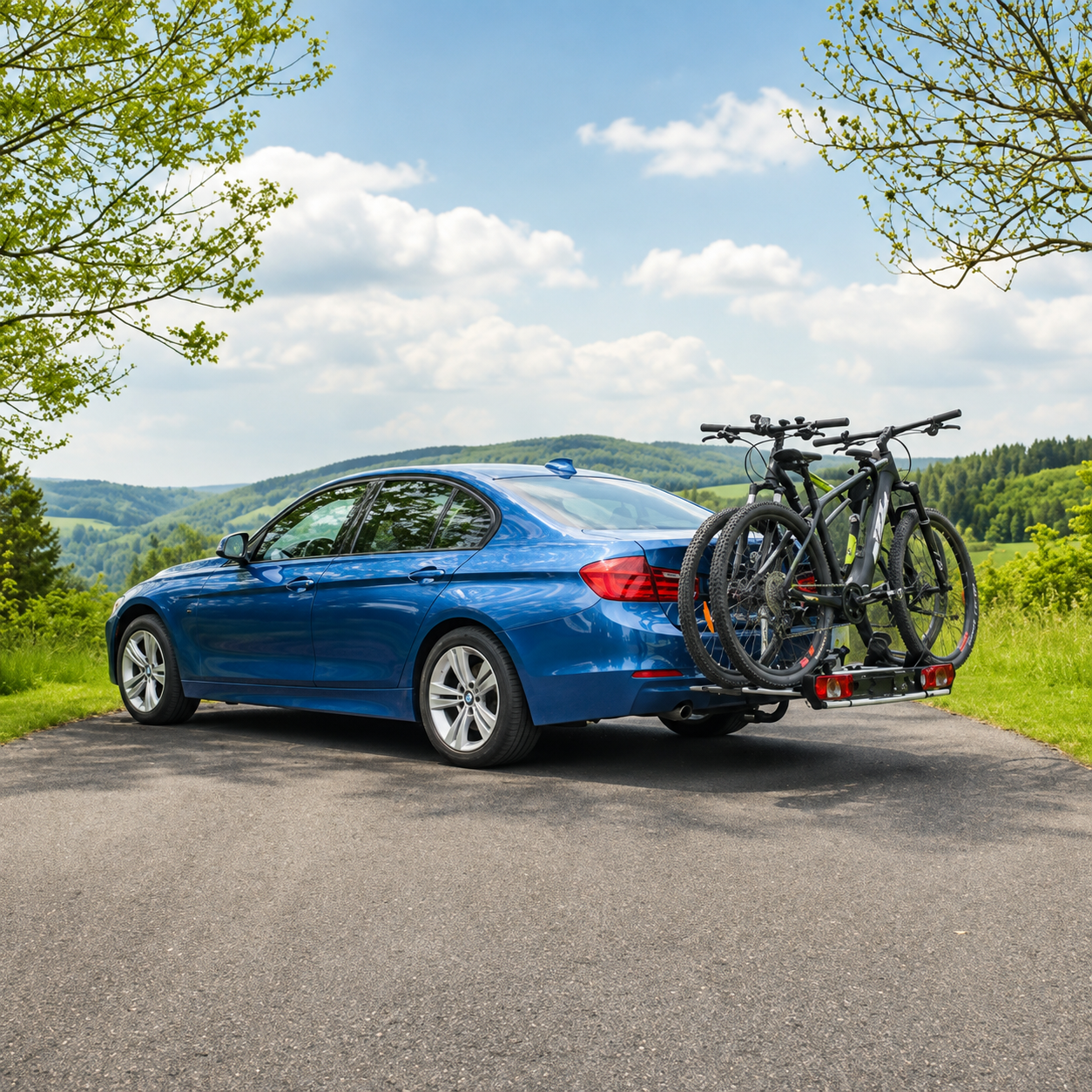 Fahrradträger für Anhängerkupplung – für 2 E-MTB geeignet mieten in Monschau – Thule – 2