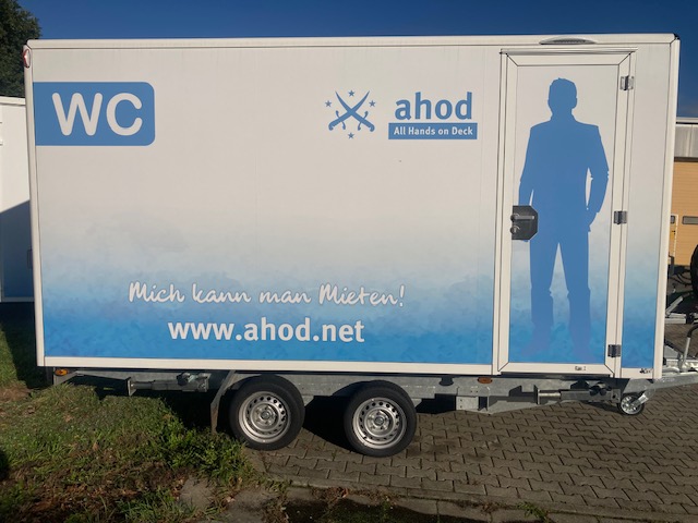 Toilettenwagen/ WC Wagen/ Mobile Toilette autark mieten in Berlin – 6 x 2,36