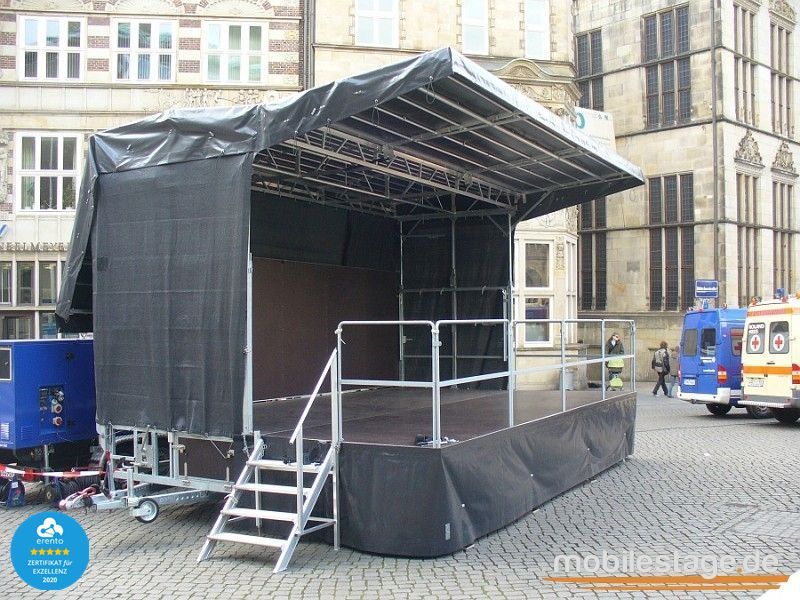 Mobile Bühne 30 m² mieten – Trailerbühne 6 mieten in Wachtendonk – 680x440x440 – 2