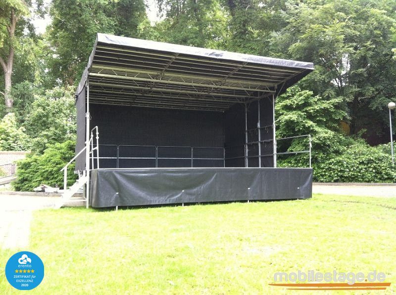 Mobile Bühne 43 m² mieten – Trailerbühne 6 mieten in Wachtendonk – 680x630x440 – 2