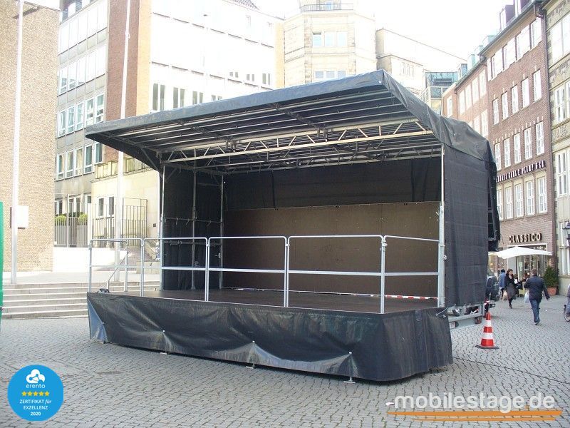 Mobile Bühne 30 m² mieten – Trailerbühne 6 mieten in Wachtendonk – 680x440x440 – 3