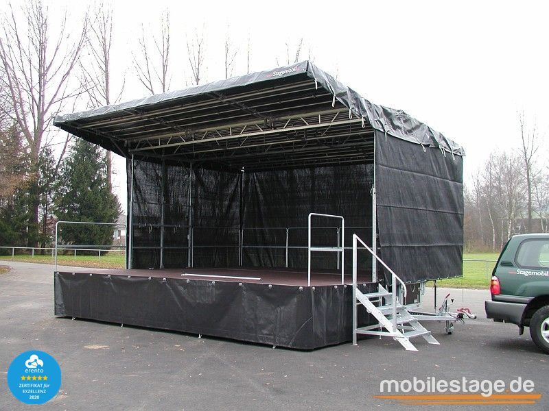 Mobile Bühne 43 m² mieten – Trailerbühne 6 mieten in Wachtendonk – 680x630x440 – 4
