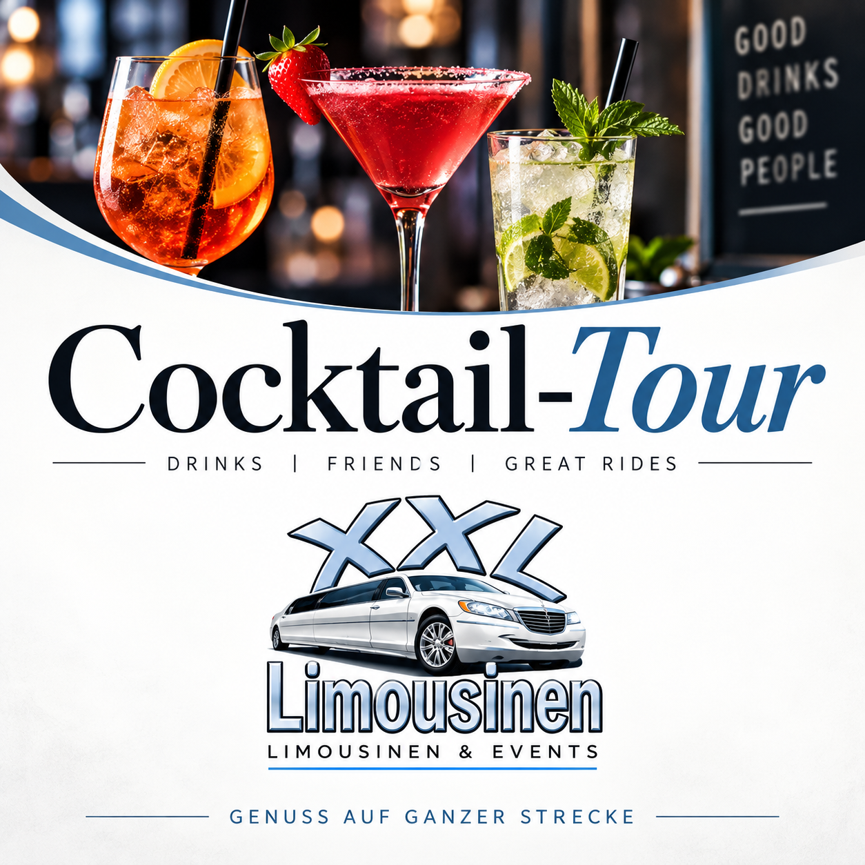 Stretchlimousine Cocktailmixer – Tour bis zu mieten in Saarbrücken
