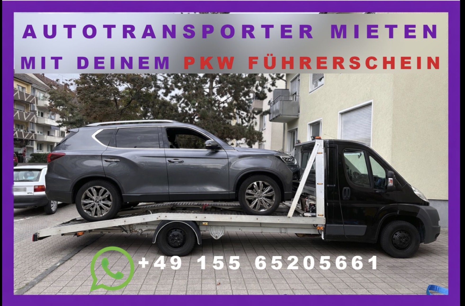 Autotransporter mieten mit PKW Führerschein mieten in Karlsruhe – Ohne Fahrer – Thumbnail 7