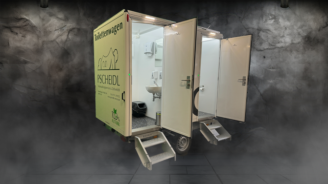 Toilettenwagen 100% Autark mieten in Ulm – 1600 – 2