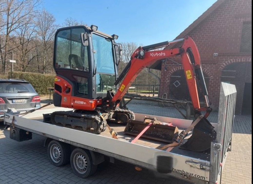 Minibagger 1.9 t / Kompaktbagger / Bagger Kubota KX018-4 mieten in Amerang – Ohne Fahrer