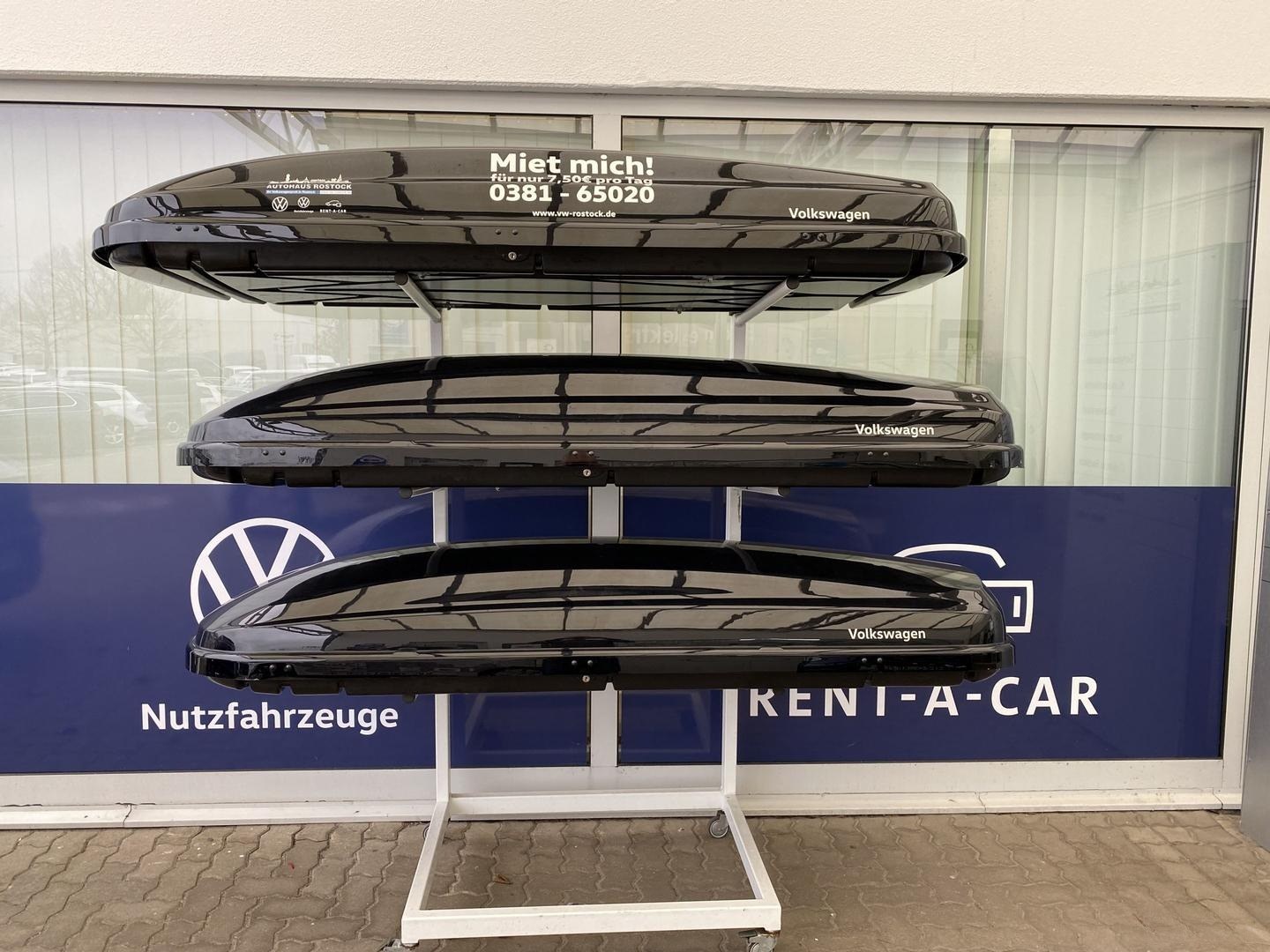 Dachbox Premium 460 Liter VW mieten in Rostock