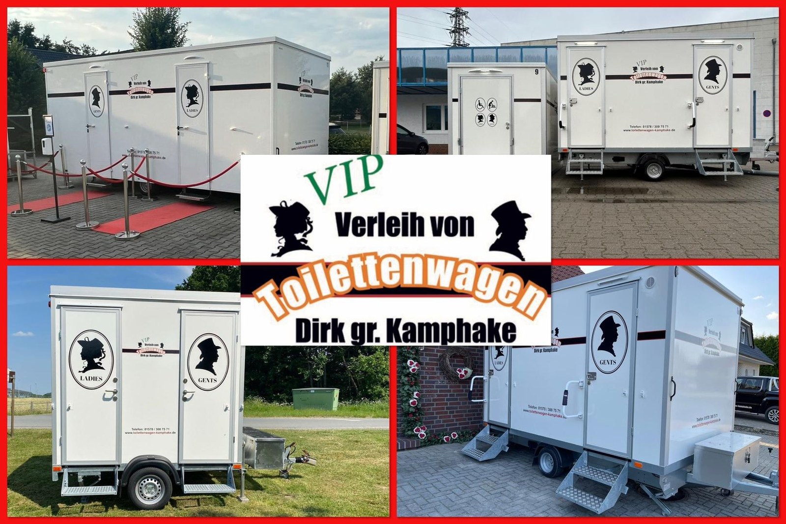@ Toilettenwagen - WC Anhänger - VIP Toiletten Anhänger @ mieten in Steinfeld (Oldenburg)