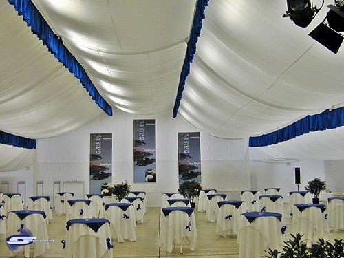 Moderne Zeltdekoration (Stretchdekoration) mieten in Schwabmünchen – 3