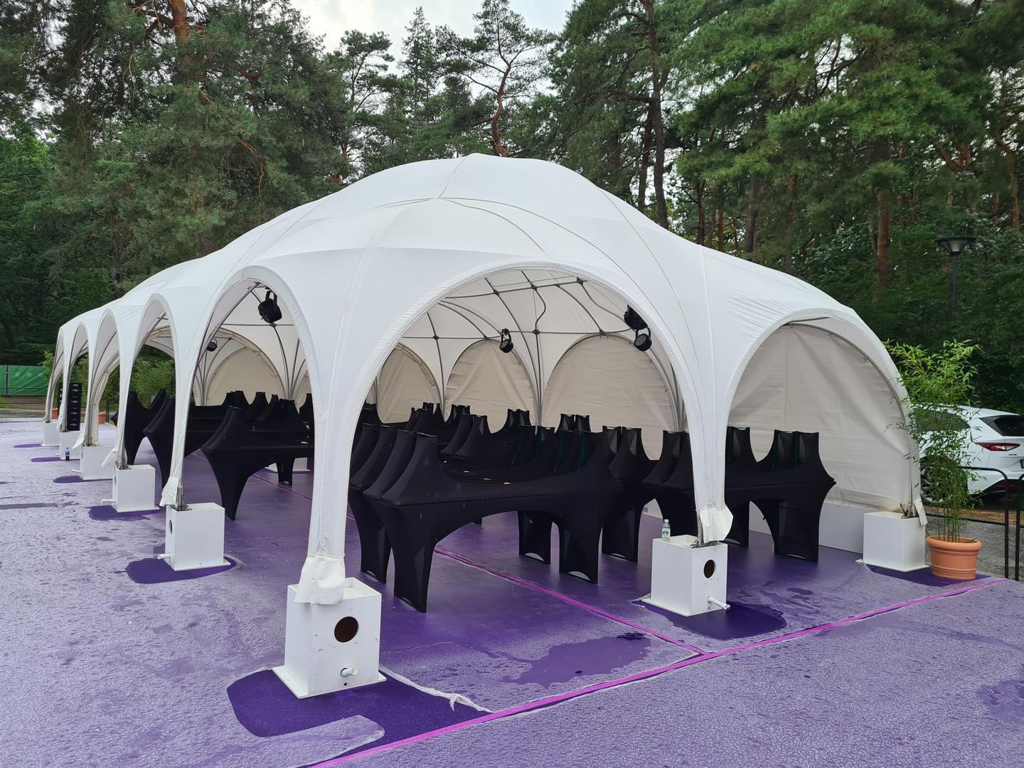 MULTIPAVILLON, PAGODENZELT, KUPPELZELT TRANSPARENT 3m x 3m mieten in Schönwalde – 2