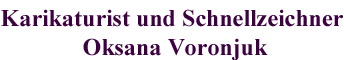 Schnellzeichnerin / Karikaturistin Oksana Voronjuk Logo