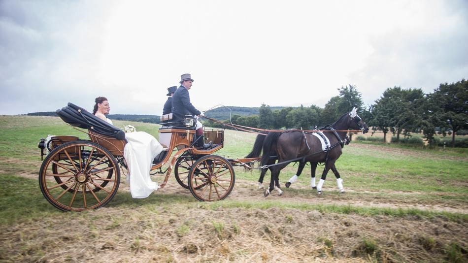 Hochzeitskutsche; Kutschfahrt; Weisse Kutsche mieten in Lemgo – 2