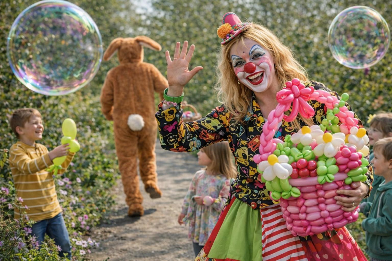 Osterhase Walking Act, Walkact, Seifenblasenkünstlerin, Zauberin buchen in Rothemühl