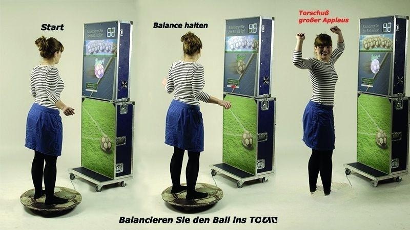 Virtuelle Torwand - Balancespiel mieten in Wunstorf