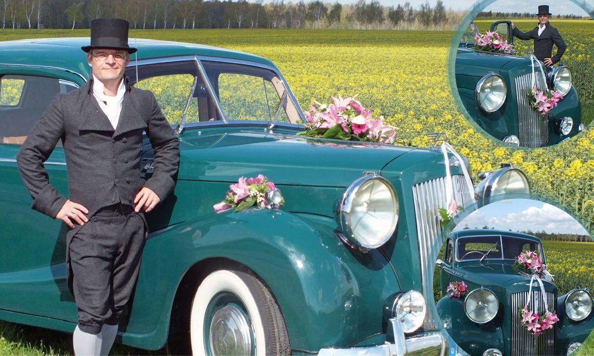 Stilvolles Hochzeitsauto mit Chauffeur mieten in Naunhof