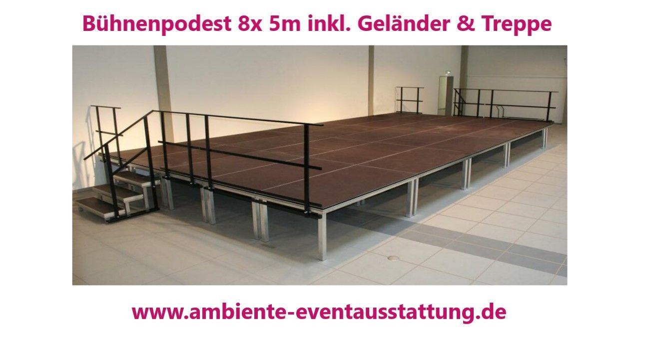 Bühne, Podestbühne, Indoor Bühnenelemt rund oder gerade von 2- 20qm mieten in Mannheim – 2