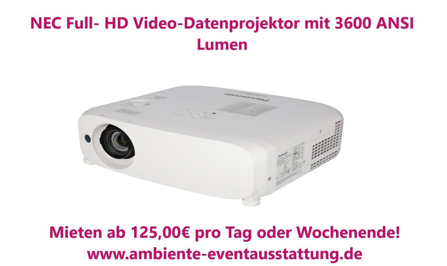 Full HD Beamer, Projektor mit 3600 ANSI Lumen mieten in Mannheim – 3