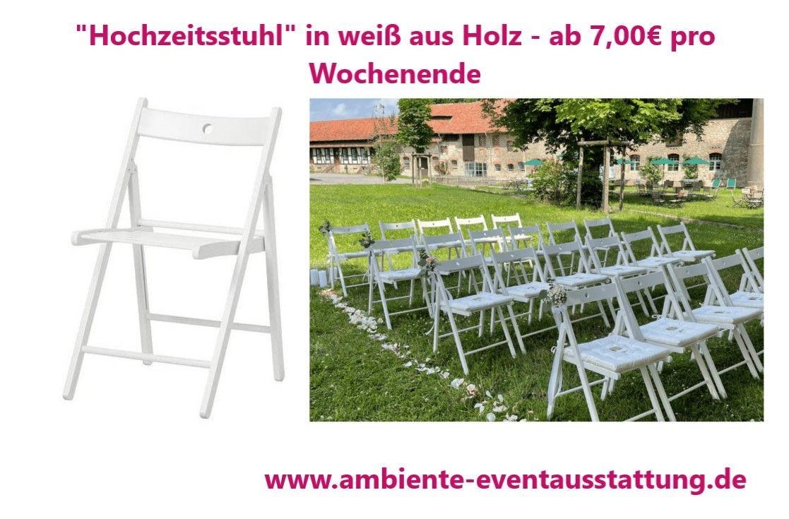 Hochzeitsstuhl, Polsterstuhl, Eventstuhl in weiß oder schwarz mieten in Mannheim – 3