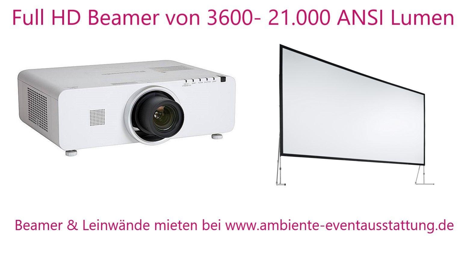 Full HD Beamer, Projektor mit 3600 ANSI Lumen mieten in Mannheim