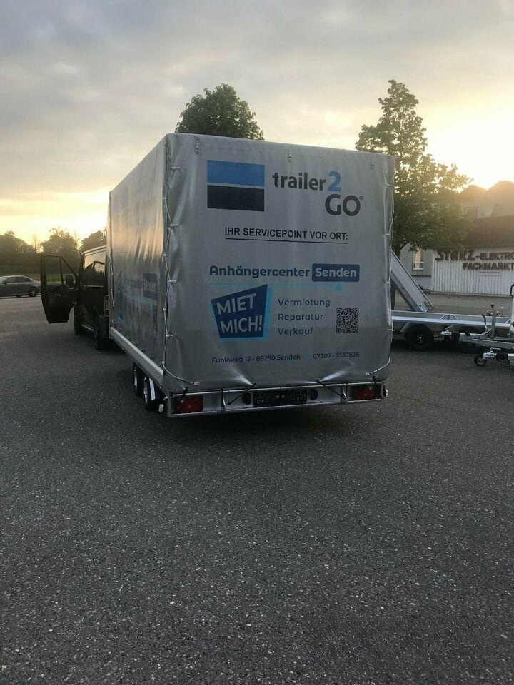 Autotransporter mit Plane, kippbar,mit Heckkrampe mieten in Senden – 2