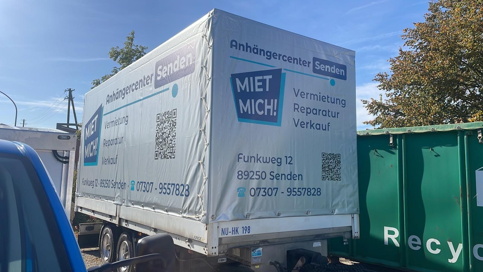 LKW Anhänger Plane Spriegel Tandem 9,9t mieten in Senden