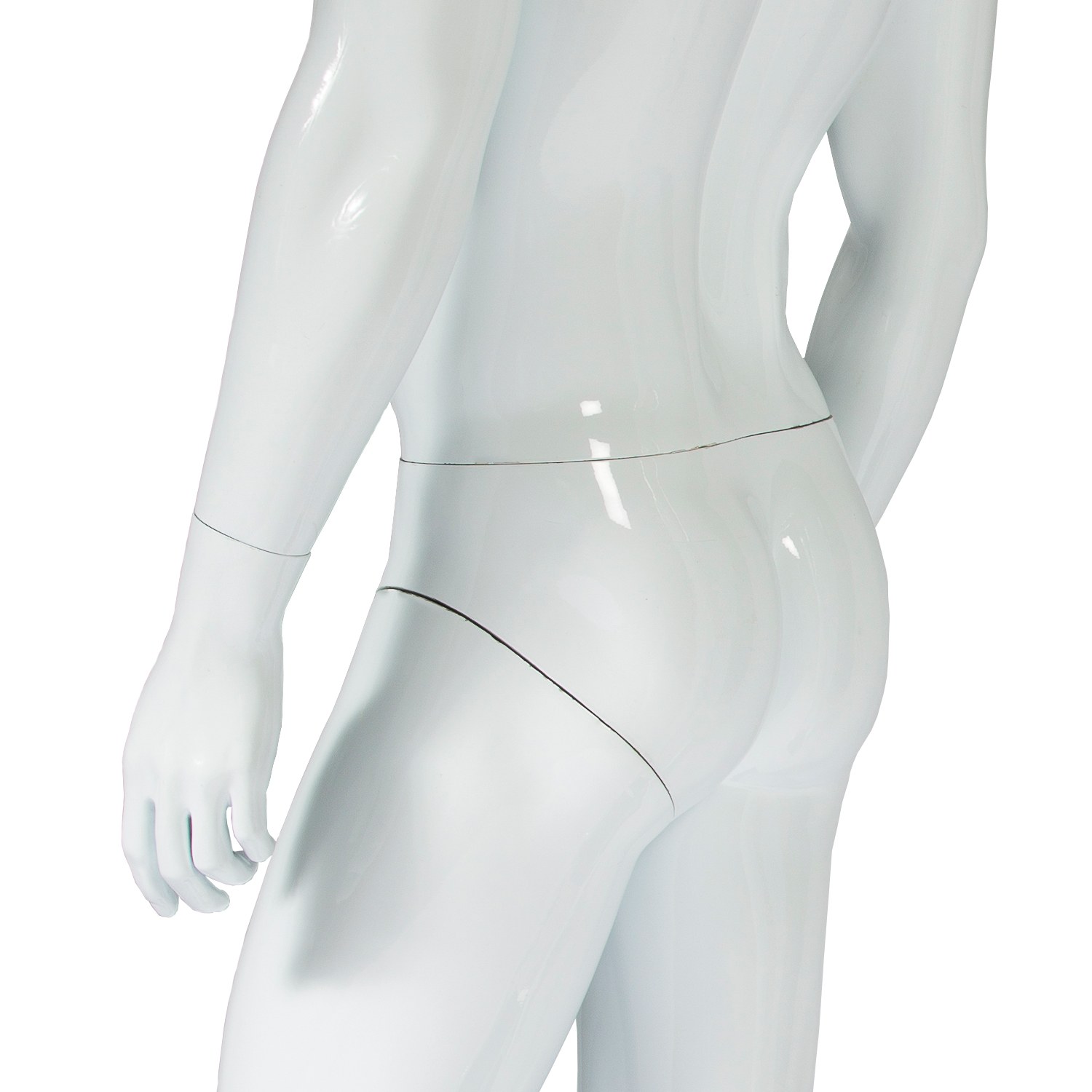 Schaufensterfigur männlich stehend weiß-glossy mieten in Berlin – 3