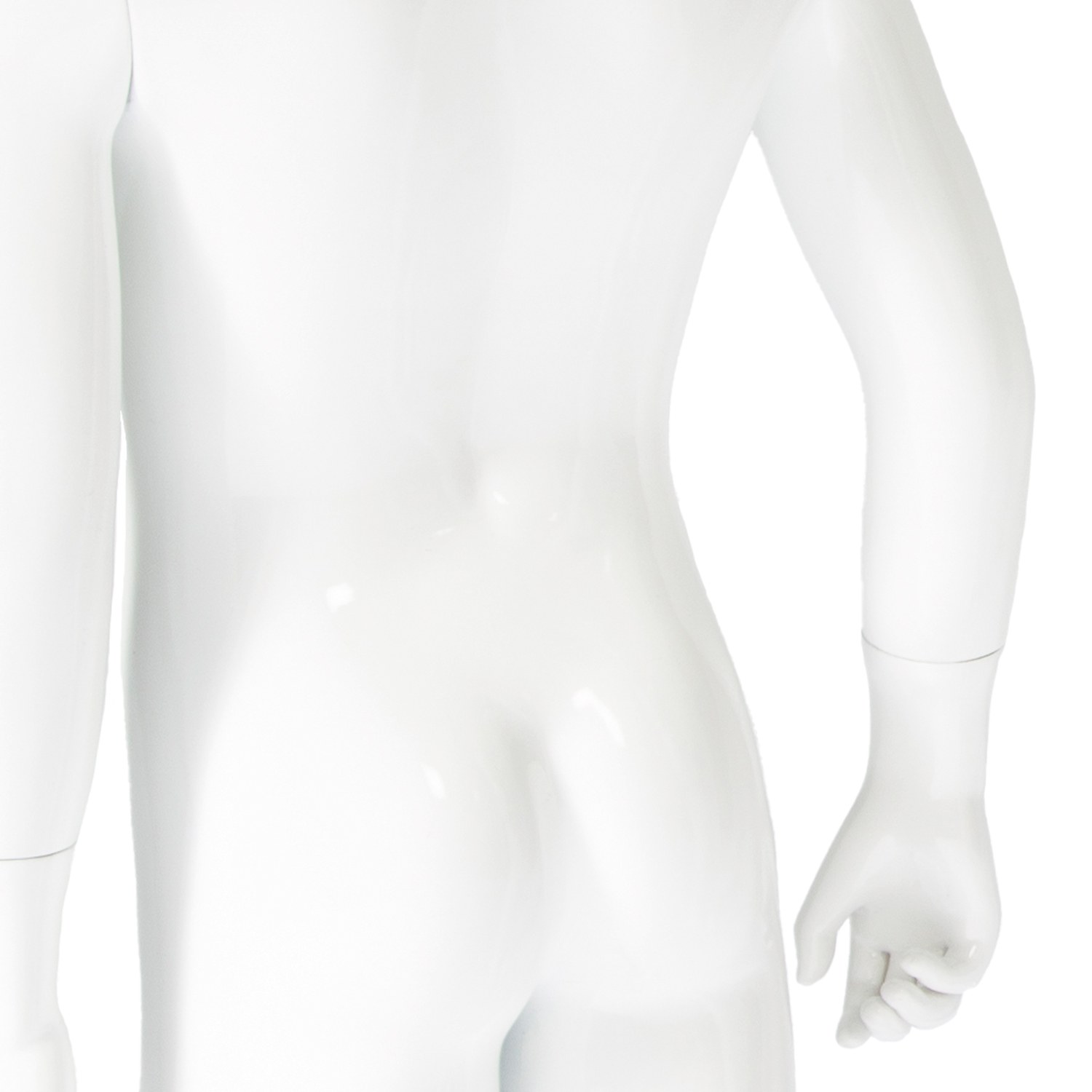 Schaufensterfigur Kind klein stehend weiß-glossy mieten in Berlin – 3