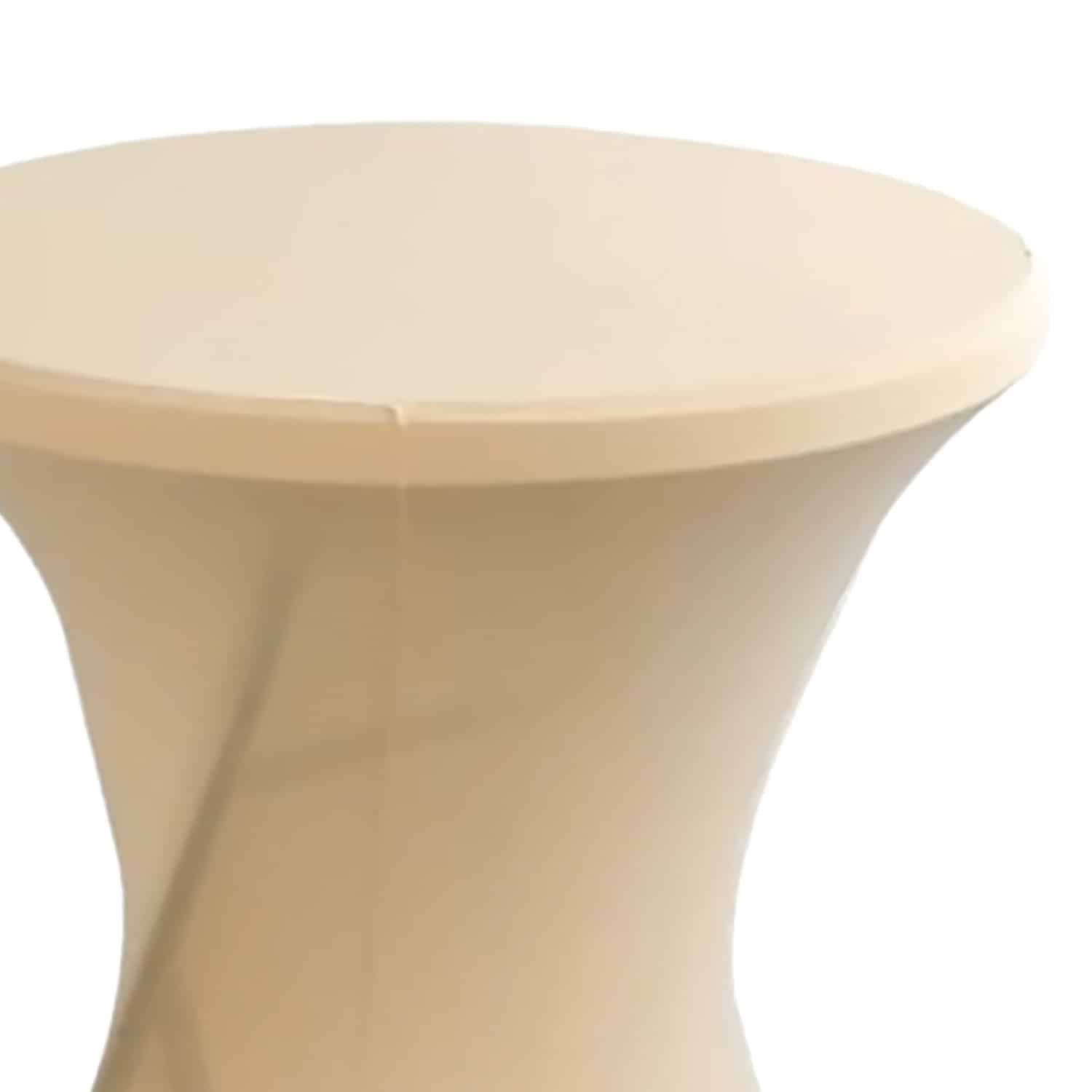 Stehtischhusse beige mieten in Berlin – 2