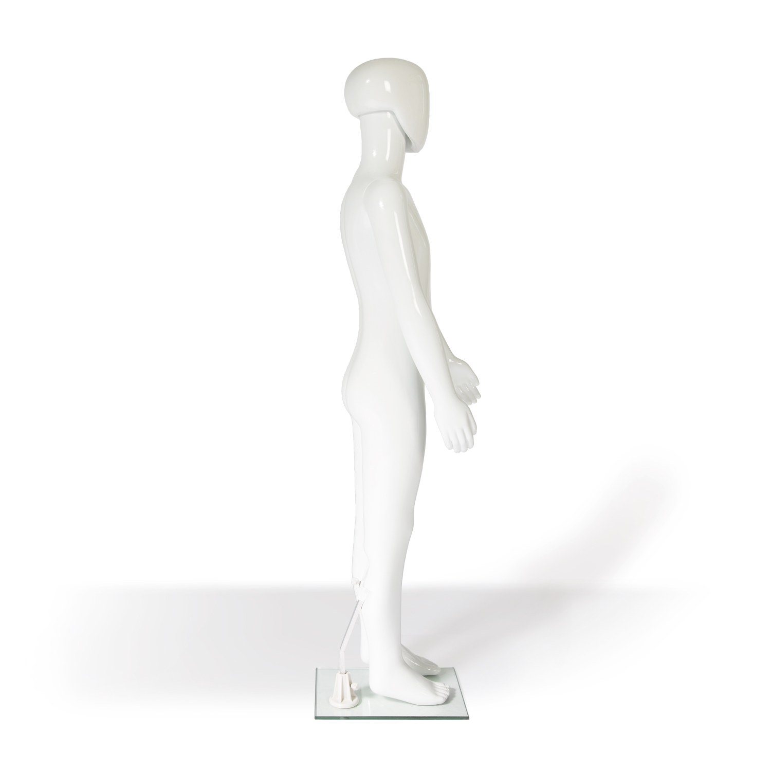 Schaufensterfigur Kind groß stehend weiß-glossy mieten in Berlin – 2