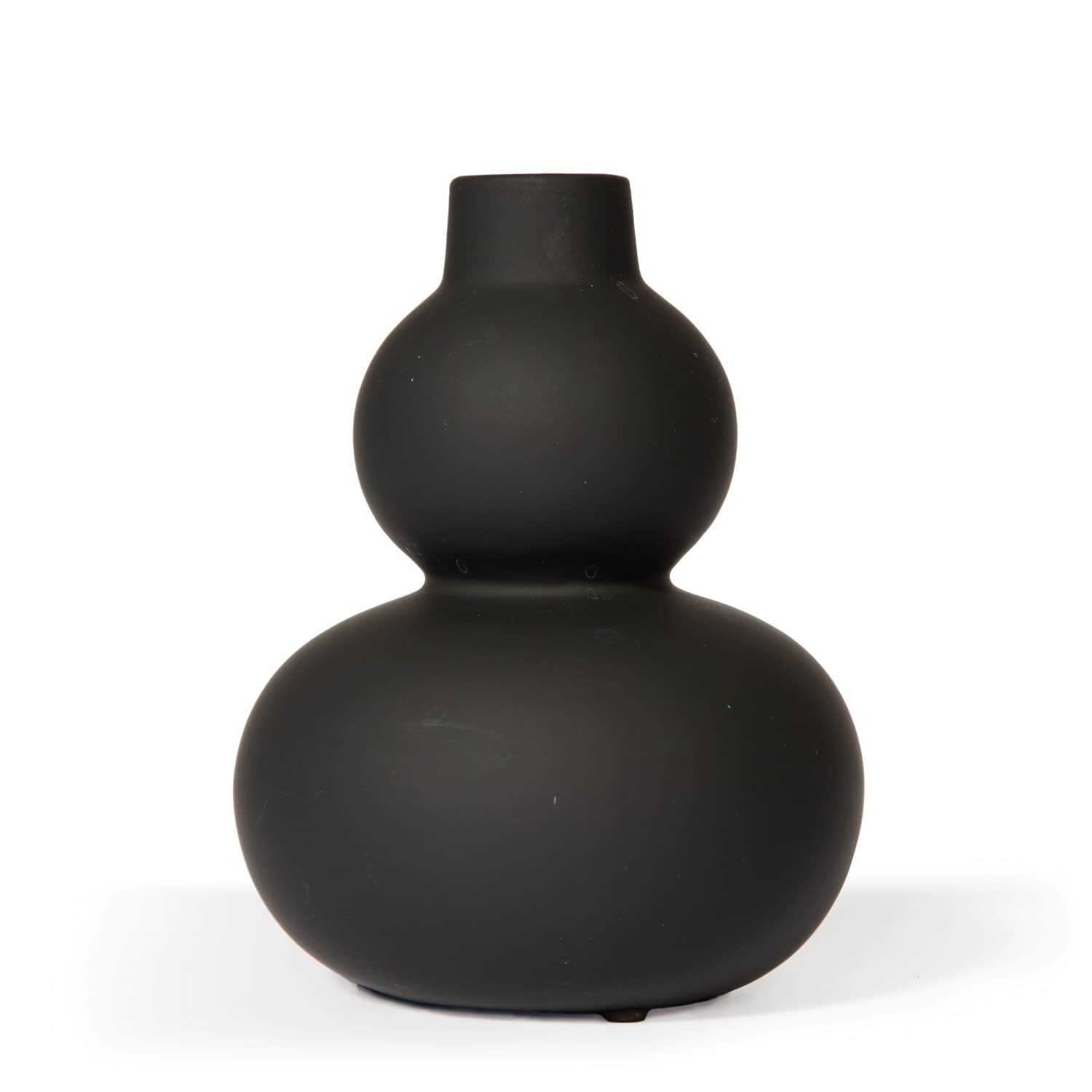 Vase schwarz aus glas mieten in Berlin – Eventausstattung