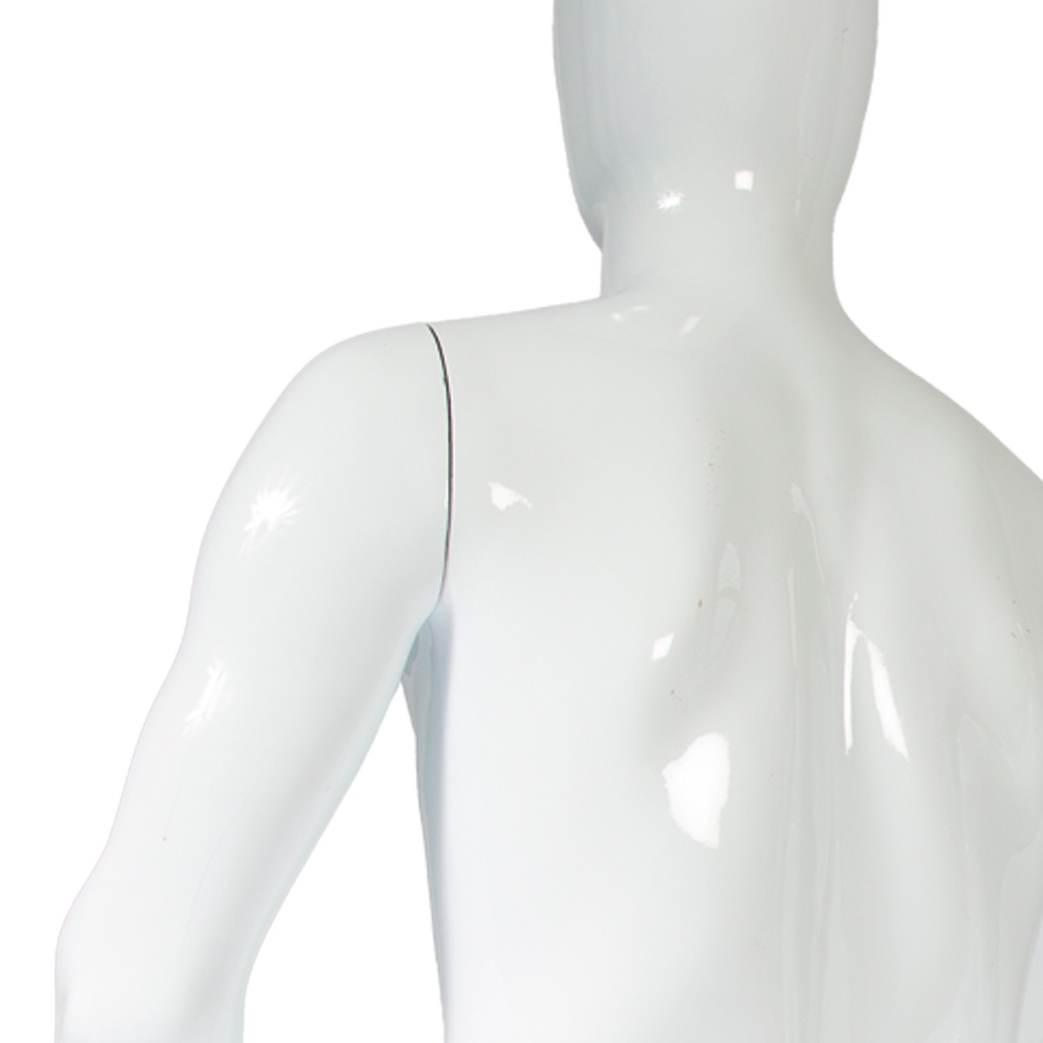Schaufensterfigur männlich sitzend weiß-glossy mieten in Berlin – 3