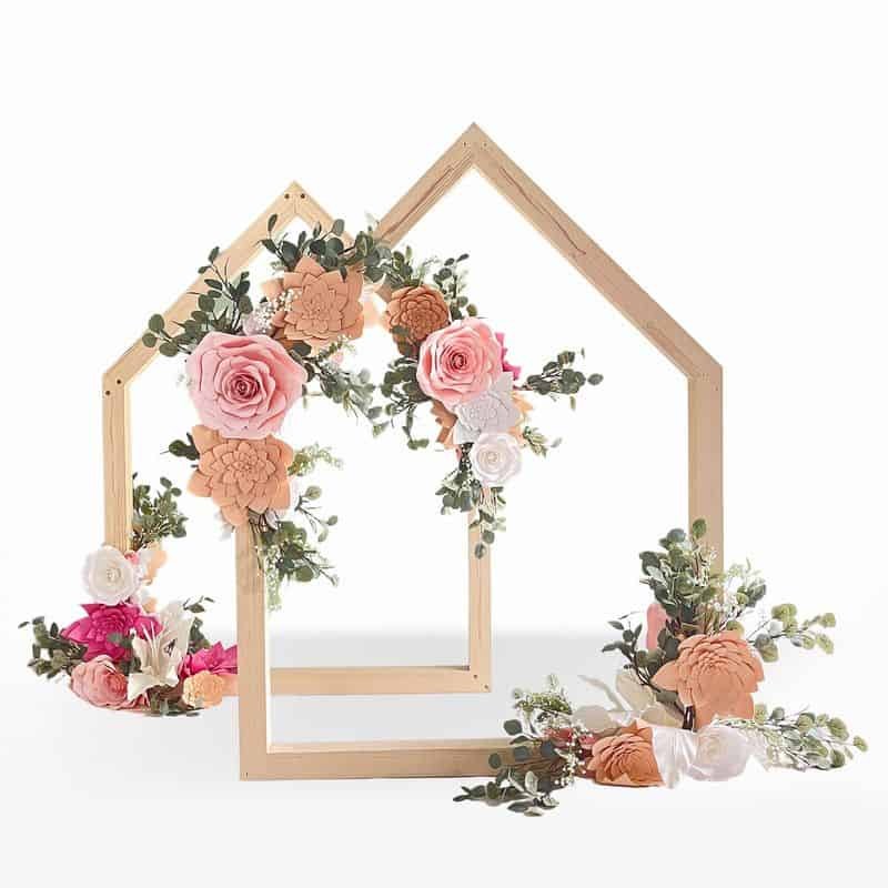 Backdrop Holzhaus, Haussilhouette mieten in Berlin – Eventausstattung