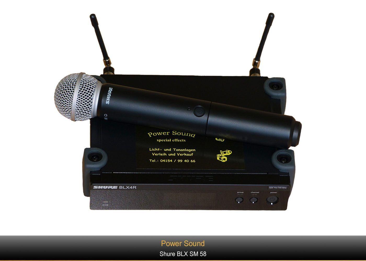 Shure Funkmikrofon BLX SM 58 mieten in Trittau