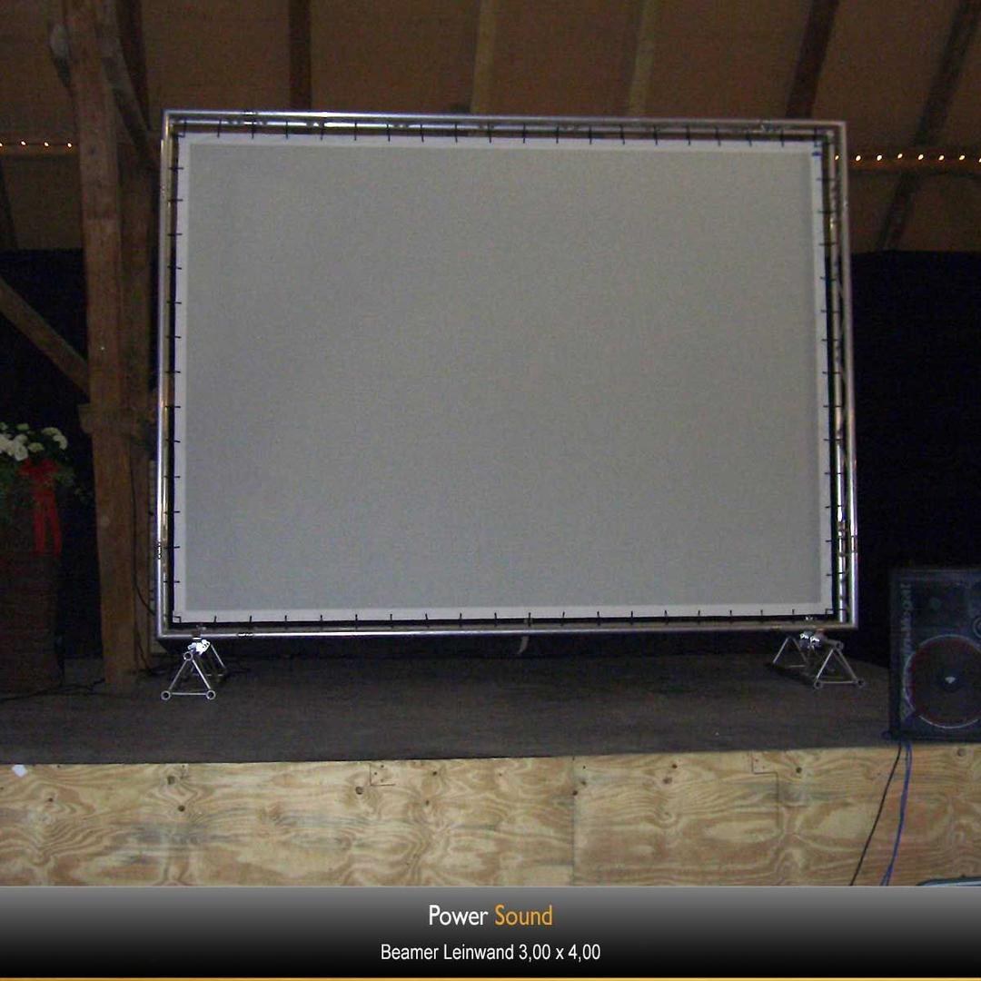 Beamer Leinwand 3.00m x 4.00m mieten in Trittau