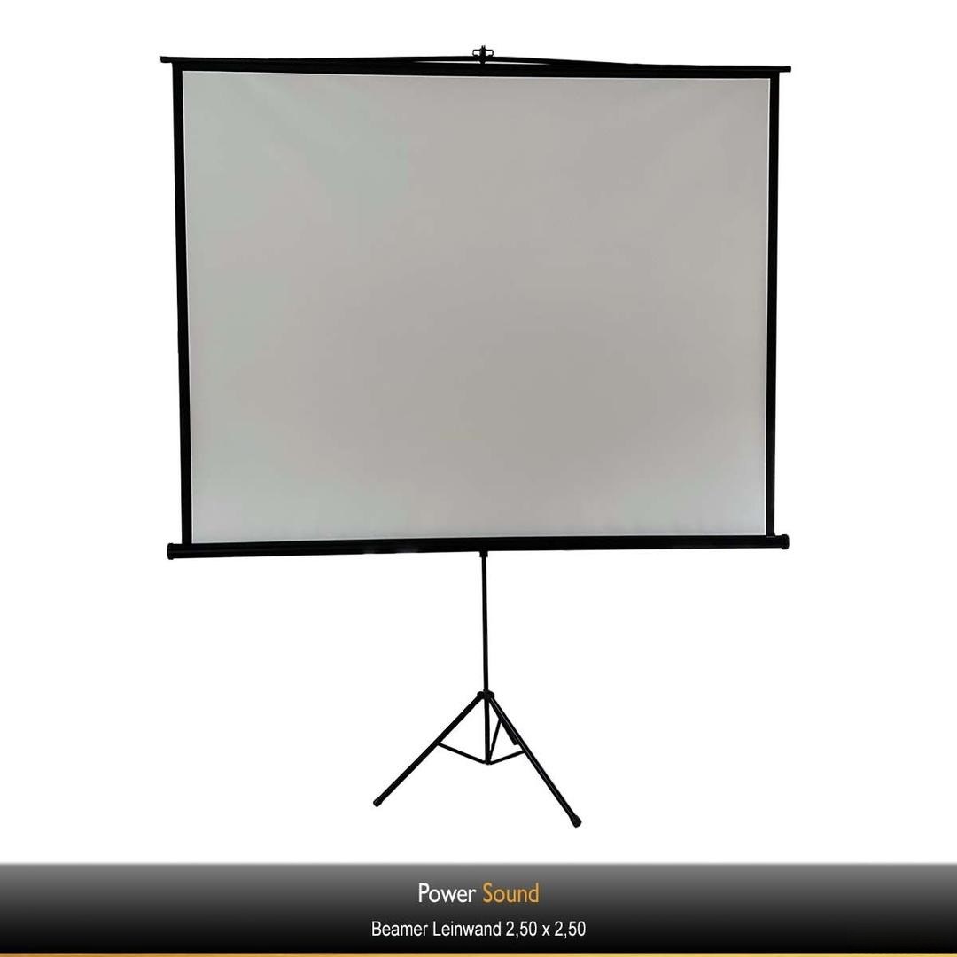 Beamer Leinwand 2.50m x 2.50m mieten in Trittau