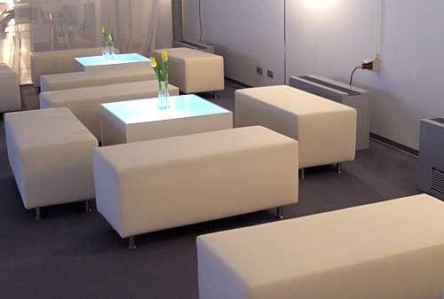 Loungemöbel, Loungesitzgruppe, Lightning, weiß mieten in München – 2