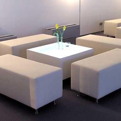 Loungemöbel, Loungesitzgruppe, Lightning, weiß mieten in München
