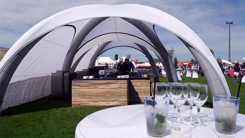 Partyzelt 5x5 m / Event Pavillon Zelte / Sonnenschutz / X-Gloo Dom mieten